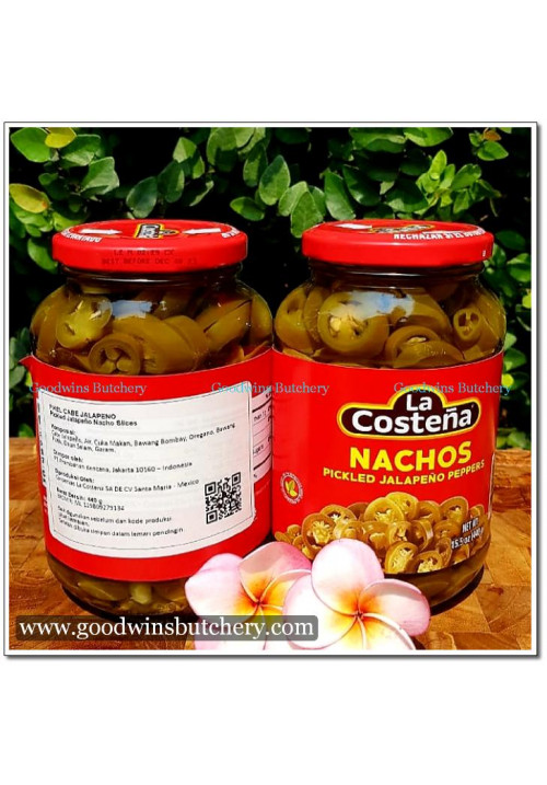 Pickle chili JALAPENO PEPPERS SLICED NACHOS La Costena LaCostena 440g 15.5oz